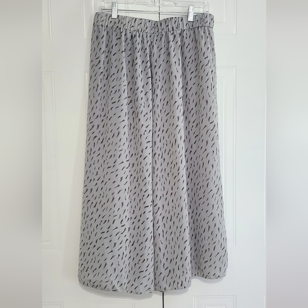 Floerns Womens Boho Elastic Waist Scarf Print Pleated Midi Skirt